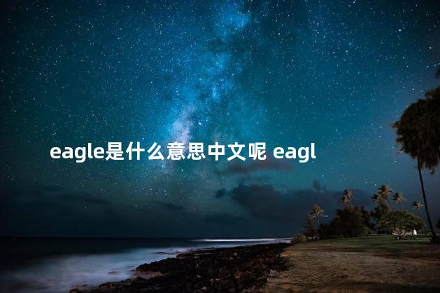 eagle是什么意思中文呢 eagle怎么读